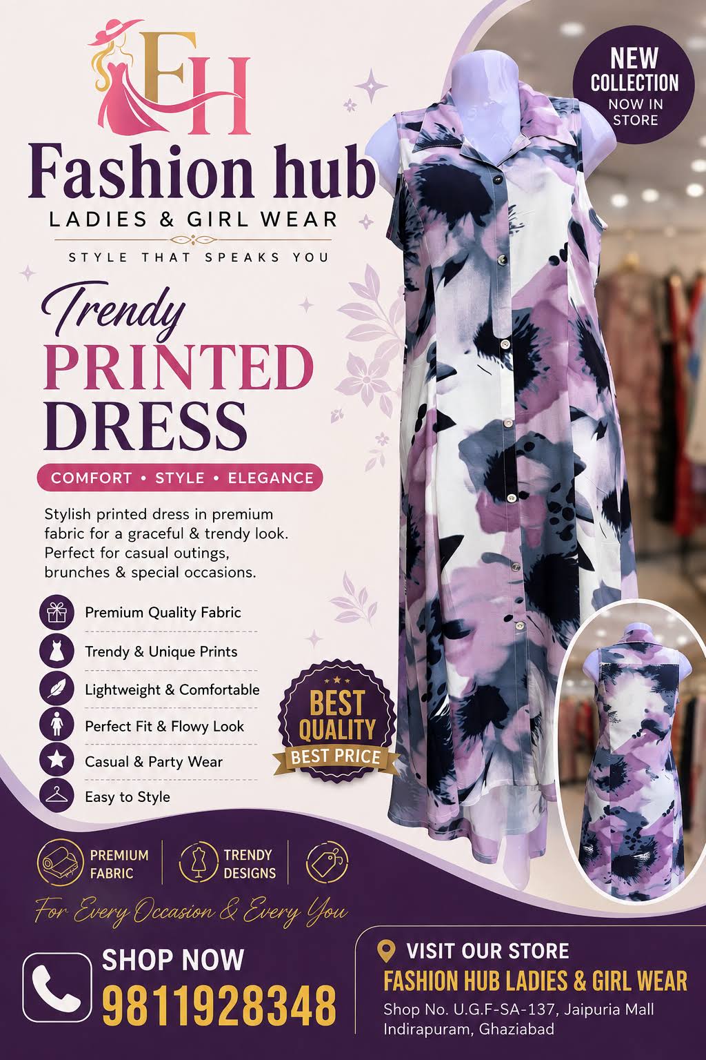 Trendy Printed Dress product image