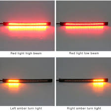 48 Led Stop Turn Sign Light Universal Flexible Motorcycle Strip Tail Brake Light Affilink Lamps Lampshades Lampshadei Custom Bikes Motorcycle Lights Custom