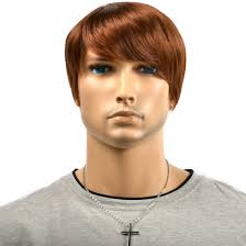 He also modeled for j.c. Amazon Com Men S Short Wigs Dark Brown Male Little Curly Hair Wigs Halloween Party Synthetic Heat Resistance Fiber Hair Replacement Beauty