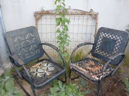 Vintage 1940s And 50s Metal Spring Form Rocking Lawn Chairs Motel Chairs Vintage Patio Vintage Outdoor Furniture Rocking Lawn Chair