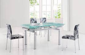 Glass Dining Room Tables With Extensions Cool Modern Furniture Check More At Http Glass Dining Table Designs Glass Dining Room Table Glass Dining Table Set