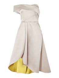 Outline One Shoulder Bardot Style Dress House Of Fraser Fit And Flare Cocktail Dress Strapless Cocktail Dresses White Cocktail Dress