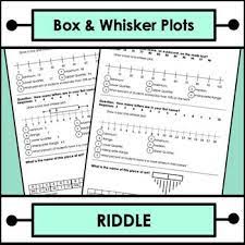 Box And Whisker Plots Riddle Worksheet By Try Angle Math Tpt Reading Foundational Skills Math Riddles Everyday Math