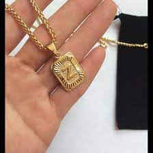 New 18k Gold Z Necklace Gold Chains For Men Black Hills Gold Jewelry Chains For Men