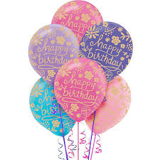 A beautiful bouquet perfect for 50th birthday flowers, with 50th birthday balloon delivered also. Floral Birthday Balloons 20ct Party City