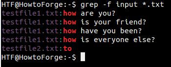 This means that you can use grep to see if the input it receives matches a specified pattern. How To Use Grep To Search For Strings In Files On The Shell