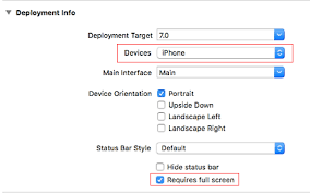 What Is The Impact Of The Requires Full Screen Option In Xcode For An Iphone Only App Stack Overflow