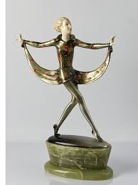 Art nouveau streamline art bronze art art with meaning art deco artists metal figurines sculptures for sale art deco fantastic german art deco porcelain figurine of bathing beauty by steiner. Josef Lorenzl Art Deco Bronze Ivory Statue Decoration By Crejo 1930s 20th Century Decorative Arts