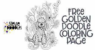 Free Golden Doodle Coloring Page Stevie Doodles In 2020 Doodle Coloring Coloring Pages Dog Coloring Page