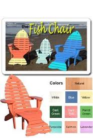 Fish Adirondack Chairs Order Adirondack Fish Chair With Ottoman Tail From Shop Nc Com Pallet Furniture Outdoor Beach Chairs Diy Rustic Furniture
