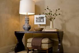 Entry Table With Ottoman Console Table Styling Home Decor Living Room Design Modern