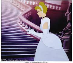 A rich man's wife became sick, and when she felt that her cinderella thanked him, went to her mother's grave, and planted the branch on it, and she wept so. Walt Disney Studios Cinderella Original Hand Painted Production Lot 2068 Heritage Auctions