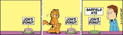 Garfield, december 1991 comic strips. Flat Color Comics Comic Book Glossary