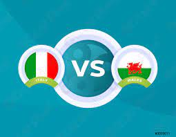 Ovidiu haţegan (romania) on tv: Italy Vs Wales Match Football 2020 Championship Match Versus Teams Stock Vektorgrafi Crushpixel