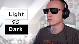 Light colour schemes are better