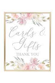 After the tags have been created, you have a printable gift tag template that is ready to be printed out on card stock, or other printable type paper and cut out by. Blush Floral Printable Cards And Gifts Sign Chicfetti