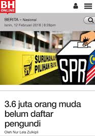 Pastikan anda telah menangkap gambar mykad anda untuk teruskan cara daftar mengundi seara online. Gerakan Pengundi Sedar Gps On Twitter 3 6 Juta Orang Muda Belum Daftar Mengundi Adakah Anda Termasuk Dalam Angka Ini Banyak Hak Umat Islam Melayu Terhakis Ayuh Kita Mengubahnya Di Peti Undi