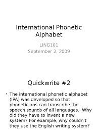 In fact, there are two english languages — the written english and the spoken or phonetic english. International Phonetic Alphabet