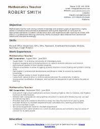 Jul 21, 2021 · objective. Mathematics Teacher Resume Samples Qwikresume