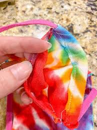 Diying ice tie dye face masks for me and my small shop! How To Make A Homemade Face Mask From A T Shirt