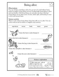Being Alive Worksheets Activities Greatschools Science Worksheets 2nd Grade Worksheets 1st Grade Science