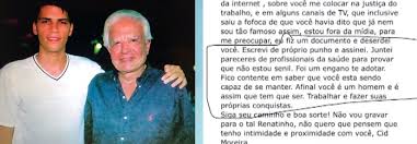 Cid moreira falou sobre a polêmica entre os filhos e sua esposa, fátima sampaio, em entrevista ao programa a tarde é sua, da redetv!. Cid Moreira Choca A Todos Ao Deserdar Filho Adotivo Entenda