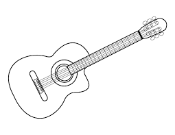 ✓ free for commercial use ✓ high quality images. Printable Acoustic Guitar Coloring Page