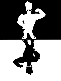 He is widely known for his styled blonde hair and voice, both of which are reminiscent of the singer elvis presley. Johnny Bravo Black And White By Risike On Deviantart