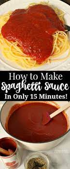 This Quick And Easy Spaghetti Sauce Recipe Is Made Using Canned Tomato Sau Homemade Spaghetti Sauce Recipe Homemade Spaghetti Sauce Easy Spaghetti Sauce Recipe