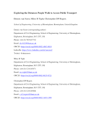 Answers (1) answered by edgar from italy | sep. Pdf Exploring The Distances People Walk To Access Public Transport