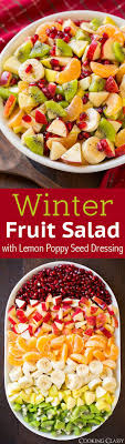 Winter Fruit Salad With Lemon Poppy Seed Dressing Winter Fruit Salad Healthy Eating Healthy Recipes