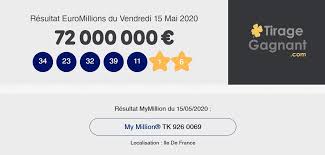 Voici les numéros de la grille qu'il fallait cocher pour empocher la cagnotte mise en jeu. Euromillions Un Gagnant Francais Remporte 72 9 Millions D Euros Le 15 Mai