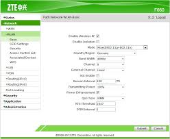 User dan jika gagal anda dapat menggunakan admin: Zte F660 Access Control List