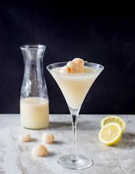 Lemon Lychee Martinis Recipe Lychee Martini Lychee Cocktail Martini Recipes