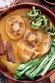 I like it even better when the meat is cooked properly to the. Kare Kare Oxtail Tripe Stew In Peanut Sauce Foxy Folksy