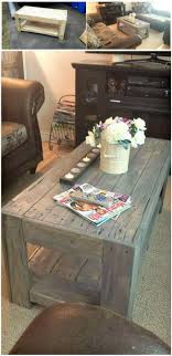 The perfect touch for a steel and reclaimed wood coffee table. Diy Wood Pallet Coffee Table Easy Pallet Ideas