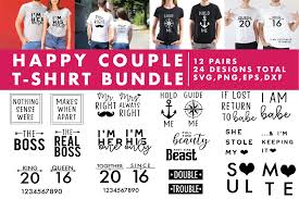 Download Happy Couple T Shirt Making Svg Bundle 423567 Svgs Design Bundles