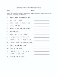 The thermal decomposition of ammonium chloride is a. Identify Chemical Reactions Worksheet Promotiontablecovers