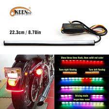 2019 23cm Sequential Running Rgb Red Amber Turn Signal Led Motorcycle Led Stop Light Strip Brake Light Strip 12v Led For Moto From Sara1 Stop Light Led 12v Led