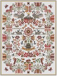 Made with full and partial cross stitches. Cross Stitchtapestry Pdf Chart By Vivsters Cross Stitch Pattern 002a Twisted Diagonal Monotone Band Alphabet Long Dog Sampler On White Sewing Fiber Craft Supplies Tools Kromasol Com