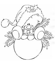 Coloriage Pimboli Et Boule De Noel Coloriage Noel Illustration Noel Dessin Noel