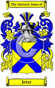 Jeter Name Meaning, Family History, Family Crest & Coats of Arms