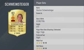 More than 100 tops for germany, schweinsteiger won the german footballer of the year in 2013 and is an. Manchester United F C Fifa 17 Player Ratings
