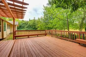 Trex enhanced naturals decking in coastal bluff, redirail 100 series aluminum railing in black, timbertech riser lights in bronze, as. Deck Inspection Home Inspector Plymouth Mn