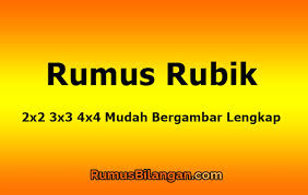 Find 3x3 rubiks cubes now! Rumus Rubik 2x2 3x3 4x4 Mudah Bergambar Lengkap