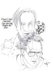 Drawing: Richard E. Grant as Jack Hock in Can You Ever Forgive Me