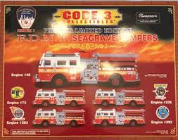 Hachette 1:43 seagrave pumper fire truck: Buffalo Road Imports Seagrave F D N Y Fire Truck 71 Or 69 Fire Pumpers Diecast Model Code 3 Collectibles Diecast Scale Models