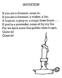 Invitation By Shel Silverstein Getting This Little Candlestick In The Next Few Weeks Shelsi Silverstein Poems Shel Silverstein Quotes Shel Silverstein Poems