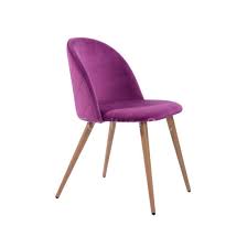 With their comfortable upholstered design, they provide a welcome place to eat and chat with others over food or for any other reason. Mid Century Factory Comfortable Tufted Dining Chair Purple Velvet Fabric Single Chair China Dining Chair Dining Room Chair Made In China Com