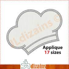 Chef Hat Applique Design Chef Hat Embroidery Design Chef Etsy Applique Designs Embroidery Designs Applique